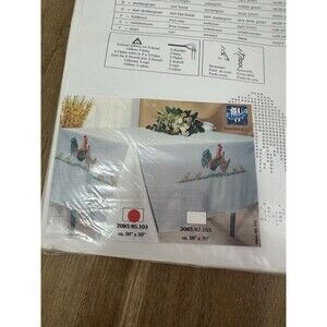 Vervaco tablecloth Country Chicken Crossstitch embroidery kit 50”x50” Farmhouse